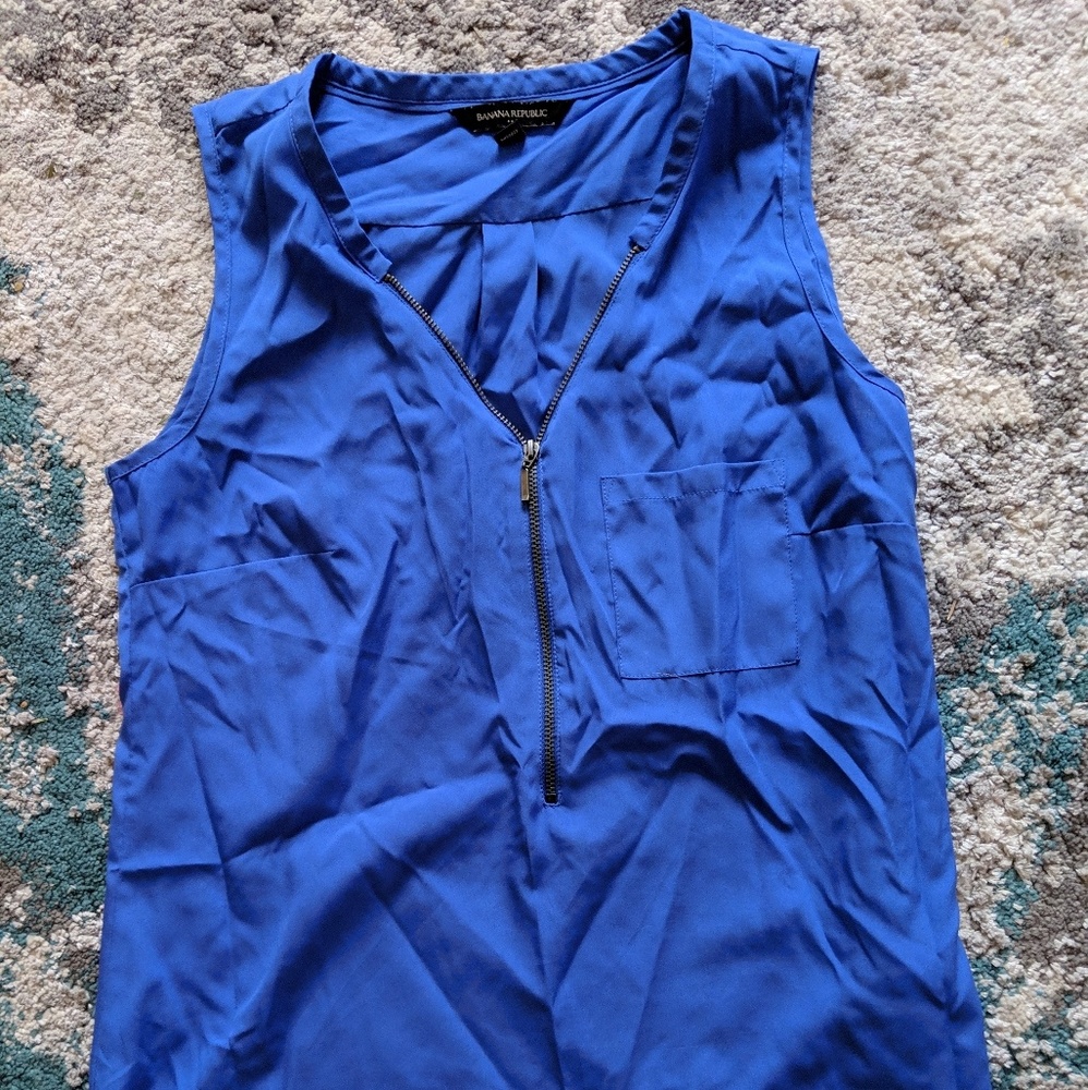 Blue Banana Republic Sleeveless Blouse